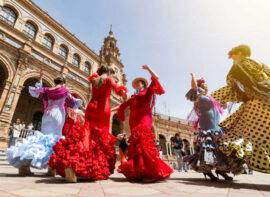 Seville,,Spain, ,May,2017:,Young,Women,Dance,Flamenco,On